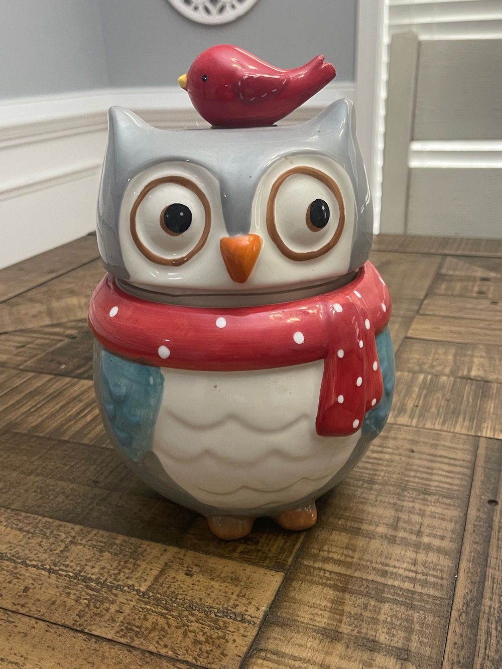 Boston Warehouse Snowy Owl Holiday Cookie Jar
